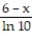 Find the derivative of the function. -y = log | 6 - x| A)  -   B)  -   C)  -   D)   