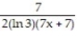 Find the derivative of the function. -y =     A)    B)    C)    D)   