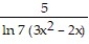 Find the derivative of the function. -y =     | A)    B)    C)    D)   