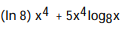 Find the derivative of the function. -f(x)  =     x A)      B)      C)      D)     