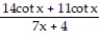 Use logarithmic differentiation to find the derivative of y. -y = sin x A) sin x B) sin x C) D) sin x