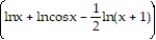 Use logarithmic differentiation to find the derivative of y. -y = A) B) C) - tan x - D)