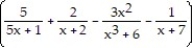 Use logarithmic differentiation to find the derivative of y. -y =   A)        B)    C)  3     D)    +   -   -  