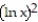 Use logarithmic differentiation to find the derivative of y with respect to the independent variable. -y =   A)    B)    ln x C)    D)    ln x