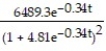 Solve the problem. -The natural resources of an island limit the growth of the population to a limiting value of 3968. The population of the island is given by the logistic equation where t is the number of years after 1980. What is the formula for the rate of change P'(t) ? A) P'(t) = B) P'(t) = C) P'(t) = D) P'(t) =