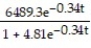 Solve the problem. -The natural resources of an island limit the growth of the population to a limiting value of 3968. The population of the island is given by the logistic equation where t is the number of years after 1980. What is the formula for the rate of change P'(t) ? A) P'(t) = B) P'(t) = C) P'(t) = D) P'(t) =