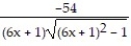 Find the derivative of y with respect to x. -y = A) B) C) D)