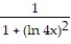 Find the derivative of y with respect to x. -y = (ln 4x) A) B) C) D)