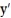For the given expression   , find y'' and sketch the general shape of the graph of y = f(x) . -y' =   - 1     A)     B)     C)     D)    