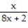 Find the linearization L(x)  of f(x)  at x = a. -f(x)  =   , a = 0 A)  L(x)  = 1/4 x B)  L(x)  = -1/4 x C)  L(x)  = - 1/2 x D)  L(x)  = 1/2 x