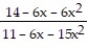  Use l'Hopital's Rule to evaluate the limit. -    A)  14/11 B)   \infty  C)  1 D)  2/5 