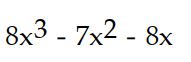 Find an antiderivative of the given function.  -24   - 16x - 8 A)     B)     C)     D)    