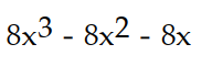 Find an antiderivative of the given function.  -24   - 16x - 8 A)     B)     C)     D)    