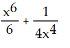 Find an antiderivative of the given function.  -  -   A)     B)     C)     D)    
