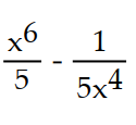Find an antiderivative of the given function.  -  -   A)     B)     C)     D)    
