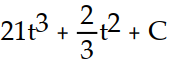 Find the most general antiderivative.       -  dt A)     B)     C)     D)    