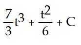 Find the most general antiderivative.       -  dt A)     B)     C)     D)    