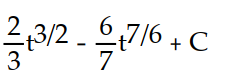 Find the most general antiderivative.       -  dt A)     B)     C)     D)    
