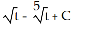 Find the most general antiderivative.       -  dt A)     B)     C)     D)    