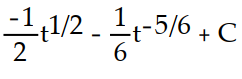 Find the most general antiderivative.       -  dt A)     B)     C)     D)    