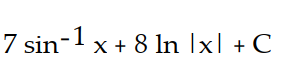 Find the most general antiderivative.       -  dx A)     B)     C)     D)    