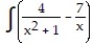 Find the most general antiderivative.       -  dx A)     B)     C)     D)    