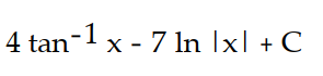 Find the most general antiderivative.       -  dx A)     B)     C)     D)    