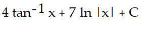 Find the most general antiderivative.       -  dx A)     B)     C)     D)    