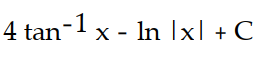 Find the most general antiderivative.       -  dx A)     B)     C)     D)    