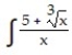 Determine the indefinite integral. Check your work by differentiation. -  dx A)     B)     C)     D)    