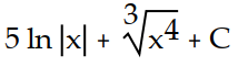 Determine the indefinite integral. Check your work by differentiation. -  dx A)     B)     C)     D)    