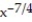 Solve the initial value problem.  -  = 4   , y(1)  = 3 A)  y =-     -   B)  y = 16   + 48 C)  y = 4   - 1 D)  y = 16   - 13