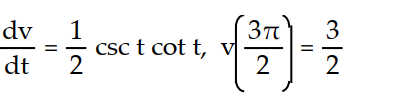 Solve the initial value problem.  -  A)  v = -   +   B)  v = csc t +   C)  v = -   + 2 D)  v = -   + 1