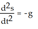 Provide an appropriate response.   -The position of an object in free fall near the surface of the plane where the acceleration due to gravity has a constant magnitude of g (length-units) /sec<sup>2 </sup> is given by the equation:     where s is the height above the earth, v<sub>0 </sub> is the initial velocity, and s<sub>0</sub>  is the initial height.  Give the initial value problem for this situation.  Solve it to check its validity.  Remember the positive direction is the upward direction.    A)     B)     C)     D)    
