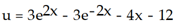 Solve the initial value problem. -u''(x)  = 12   - 12   , u(0)  = 12, u'(0)  = 16 A)     B)     C)     D)    