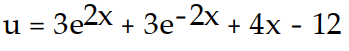 Solve the initial value problem. -u''(x)  = 12   - 12   , u(0)  = 12, u'(0)  = 16 A)     B)     C)     D)    