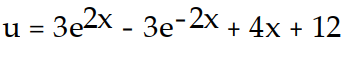 Solve the initial value problem. -u''(x)  = 12   - 12   , u(0)  = 12, u'(0)  = 16 A)     B)     C)     D)    