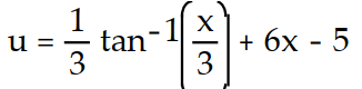 Solve the initial value problem. -u'(x)  =   - 6, u(0)  = 5 A)     B)     C)     D)    
