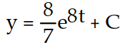 <strong>Find the general solution of the equation. Express the solution explicitly as a function of the independent variable. - </strong> A) B) C) D) y = 56 + C