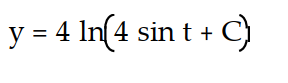 Find the general solution of the equation. Express the solution explicitly as a function of the independent variable.    -  A)     B)     C)     D)    
