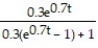 <strong>Solve the problem. -The spread of a cold virus can be modeled using logistic equations. The key assumption is that at any given time, a fraction y of the population, where 0 ≤ y ≤ 1, has the virus, while the remaining fraction 1-y does not. Furthermore, the cold virus spreads by interactions between those who have it and those who do not. The number of such interactions is proportional to y(1 - y). Therefore, the equation that describes the spread of the virus is where k is a positive real number. Assume k = 0.7 and solve the initial value problem where the number of people who initially have the cold virus is y(0) = 0.3 </strong> A) y = B) y = C) y = D) y =