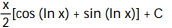 <strong>Evaluate the integral by using a substitution prior to integration by parts. - </strong> A) B) C) D)