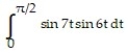 Evaluate the integral. -  A)    B)    C)    D)   