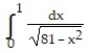 Integrate the function. -  A)      B)        C)      D)  9    