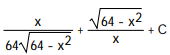Integrate the function. -  A)   B)    C)    D)  