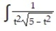 Integrate the function. -  dt A)   B)   C)   D)  