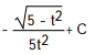 Integrate the function. -  dt A)   B)   C)   D)  