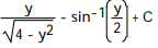 Integrate the function. -  dy A)    B)   C)   D)  