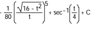 Integrate the function. -  dt A)   B)    C)   D)  