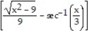 Integrate the function. -  dx A)  3 ln   + C B)    + C C)  3   + C D)  3   + C